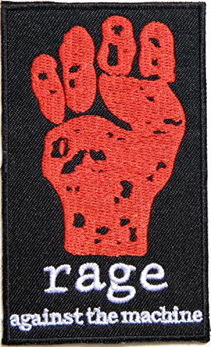 Wage against the machine Heavy Meatal Rock Punk Music Band Logo Patch Sew Iron on Embroidered Appliques Badge Sign Kostüm Gift von TrippleH