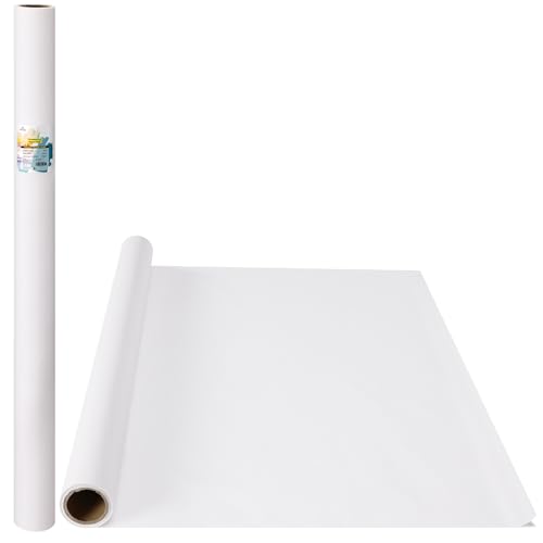 Tritart Transparentpapier Rolle 100cm x 25m 50g/m - Skizzenpapier, Schnittmusterpapier, Transparentes Architektenpapier - Professionelles Pauspapier & Tracing Paper von Tritart