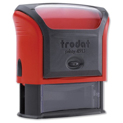 Trodat Printy VC/4913 Custom Stamp Self-Inking Up to 6 lines 60x23mm Ref 199897 von Trodat