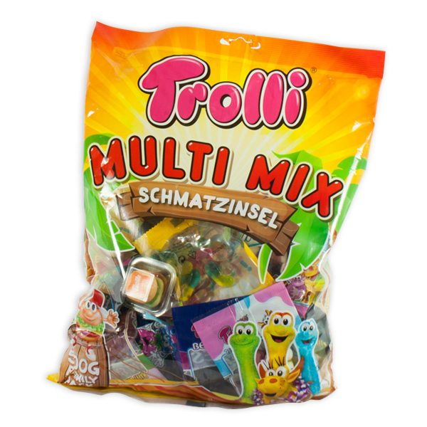 Trolli Schmatzinsel Multimix, Fruchtgummis und Schaumzuckerbonbons, 500g von Trolli