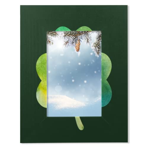 St. Patrick's Day St. Patrick's Day Kleeblatt 15,2 x 10,2 cm Bilderrahmen aus Holz f¨¹r Heimdekoration, Familie Freunde Geschenke, passend f¨¹r Display 15,2 x 10,2 cm Bilderrahmen von TropicalLife