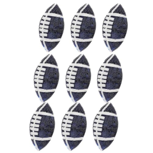 Trredrins Rugby-Stickerei-Aufnäher, Kleidung, Dekoration, Pailletten-Stickerei, aufschmelzbare Flicken zum Nähen für Kleidung, Dekoration, Rucksack von Trredrins