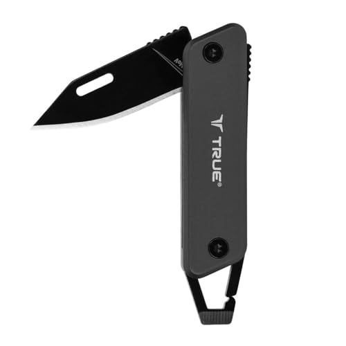 True Utility Modern Knife - Kompaktes Messer - Outdoor Taschenmesser, Klappmesser - Ohne Geschenkbox, Grau von True Utility