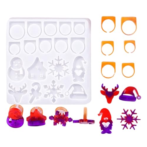 Harzringe Maker Silikonform Set Silikonblüten Schmetterling Weihnachtsringe Schmuckformen Für Handwerksliebhaber Kristall Epoxidringe Harzringe Maker Silikonform Set Silikonblüten Schmetterling Weihnachtsringe Schmuckformen Für Handwerksliebhaber Kristall Epoxidringe von Trufolxiaz