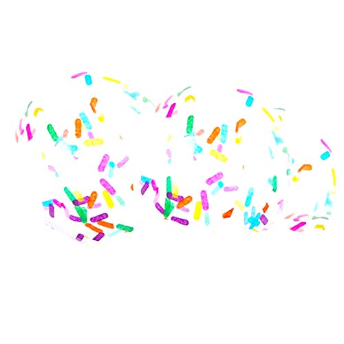Tsadeer 24 Luftballons für Konfetti-Partys, Eisballons mit Luftballons mit Konfetti-Ballon, mehrfarbig, für Geburtstagsfeier von Tsadeer