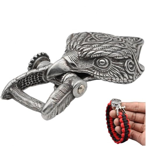 Tsffae 1 Stück Retro Adlerkopf Messing Schnalle, Outdoor Paracord Armbänder DIY Regenschirm Seil Zubehör Messing Tier Charms Teile Paracord Handwerk Tsffae 1 Stück Retro Adlerkopf Messing Schnalle, Outdoor Paracord Armbänder DIY Regenschirm Seil Zubehör Messing Tier Charms Teile Paracord Handwerk von Tsffae