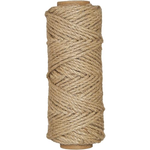 Natürliche Juteschnur 4 mm, 50 m Hanfseil Juteseil Jutekordel für Bastelarbeiten Pflanzen, Garten, Handgefertigte Kunstwerke, Dekoration, Verpackung und Heimdekoration Jute Schnur for DIY(4 mm) von Tssnlur