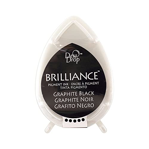 Brilliance Dew Drop Pigment Stempelkissen Versacolor, Graphit, Schwarz von Tsukineko