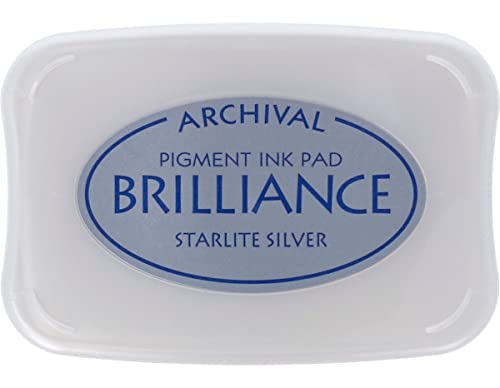 Brilliance Pigment Ink Pad-Starlite Silver von Tsukineko