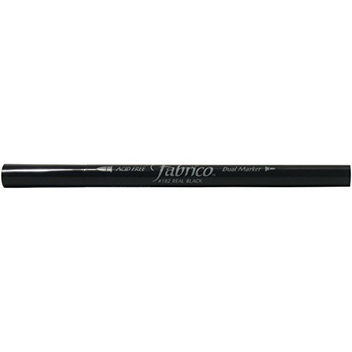 Fabrico Dual-Tip Multi-Purpose Marker Open Stock-Real Black von Tsukineko