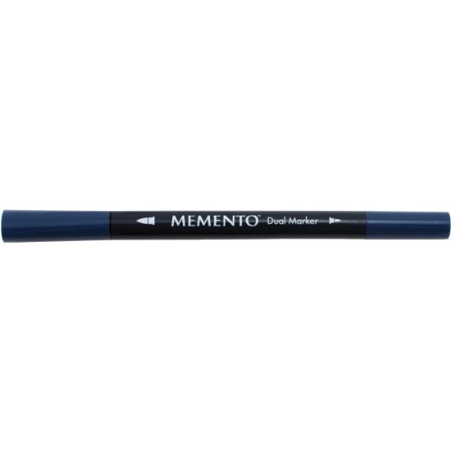 Memento Fineliner Zeichenstifte Blau, Nautical Blue - Malstifte für Künstler, Wasserfest - Beständig Gegen Ausbleichen - zum Stempeln, Kalligraphieren, Aquarellieren, Embossing und für Mischtechniken von Tsukineko