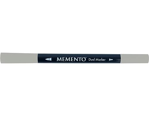 Memento Fineliner Zeichenstifte Grau, Gray Flannel - Malstifte für Künstler, Wasserfest - Beständig Gegen Ausbleichen - zum Stempeln, Kalligraphieren, Aquarellieren, Embossing und für Mischtechniken von Tsukineko