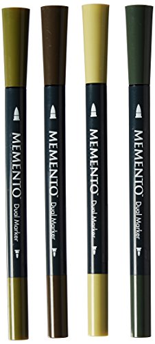 Memento Fineliner Zeichenstifte Set, Central Park - Malstifte für Künstler, Wasserfest - Beständig Gegen Ausbleichen - Stempeln, Kalligraphieren, Aquarellieren, Embossing und für Mischtechniken von Tsukineko