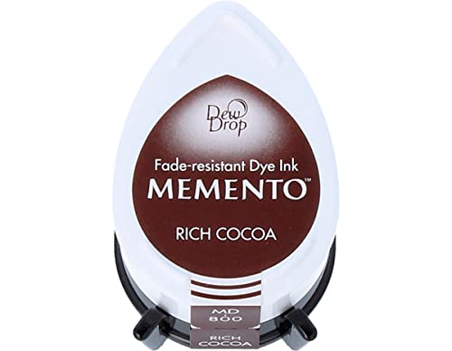 Tsukineko MD000800 357424 Memento Stempelkissen Dew Drop Pad, Rich Cocoa, Reicher Kakao, One Size von Tsukineko