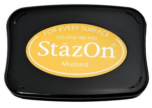 Tsukineko Full-Size StazOn Multi-Surface Inkpad, Mustard by Tsukineko von Tsukineko