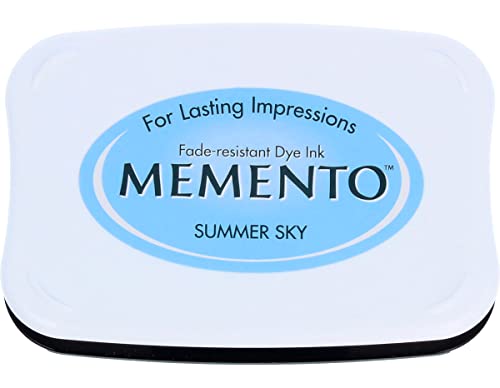 Tsukineko MIP604 Memento Stempelkissen Sommerhimmel, Synthetic Material, blau, 9.8 x 6.8 x 1.8 cm von Tsukineko