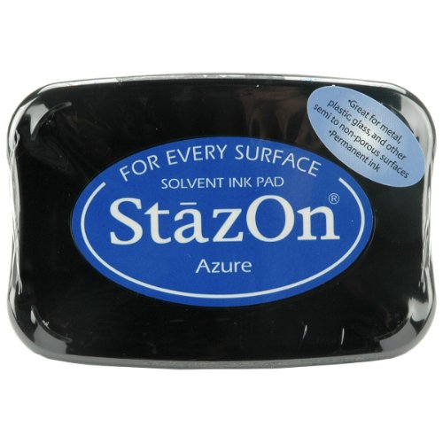 Tsukineko StazOn Solvent Ink Pad-Azure von Tsukineko