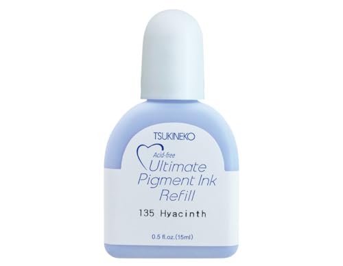 Tsukineko Ultimate Pigment Refill Nachfülltinte - 15 ml - Violett, Hyacinth - Zubehör Reinker für VersaColor Stempelkissen von Tsukineko