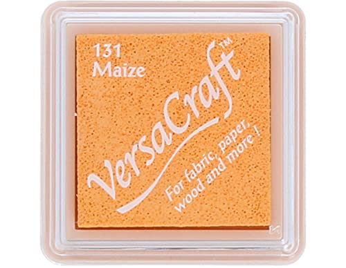 Tsukineko VersaCraft Stempelkissen - Gelb, Maize - Klein - Wasserbasis, Deckend, Beständig gegen Ausbleichen - Embossing von Tsukineko