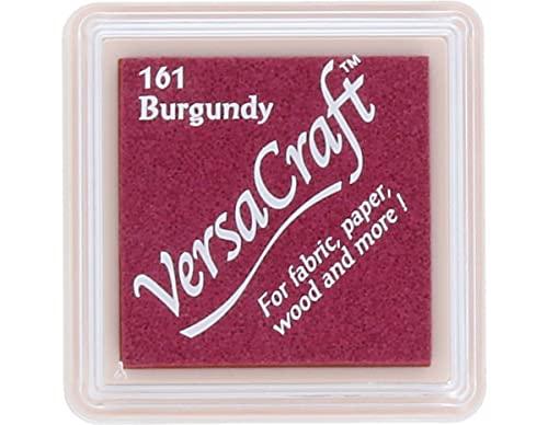 Tsukineko VersaCraft Stempelkissen - Lila, Burgundy - Klein - Wasserbasis, Deckend, Beständig gegen Ausbleichen - Embossing von Tsukineko