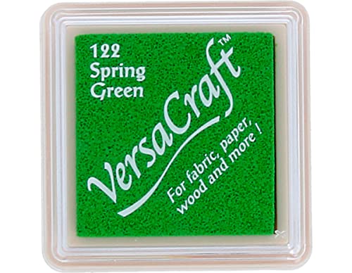 Tsukineko VersaCraft vks-122 Stempel Stoff, kleiner Cube 25 x 25 mm grün Frühling von Tsukineko