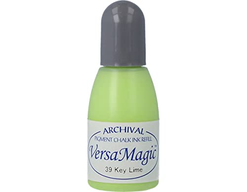 Tsukineko VersaMagic Refill Nachfülltinte - 15 ml - Grün, Key Lime - Zubehör Reinker für StazOn Pigmenttinte Stempelkissen Tsukineko VersaMagic Refill Nachfülltinte - 15 ml - Grün, Key Lime - Zubehör Reinker für StazOn Pigmenttinte Stempelkissen von Tsukineko