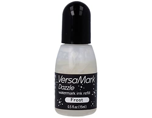 Tsukineko VersaMark Dazzle Refill Nachfülltinte Embossing Tinte - 15 ml – Transparent - Zubehör Reinker für VersaMark Dazzle Stempelkissen von Tsukineko