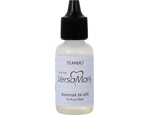 Tsukineko VersaMark Refill Ink, Clear, 15 ml, Durchsichtig von Tsukineko