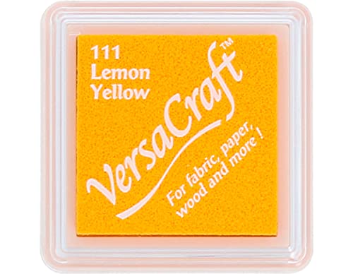 Tsukineko vks-111 Stempel Stoff, kleiner Cube 25 x 25 mm zitronengelb von Tsukineko