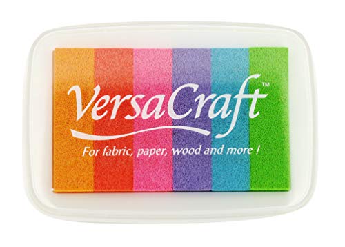 Versacraft Tinte, 6 Farben, undurchsichtig, Karamellfarben, 95 x 65 mm, Stempelkissen von Tsukineko