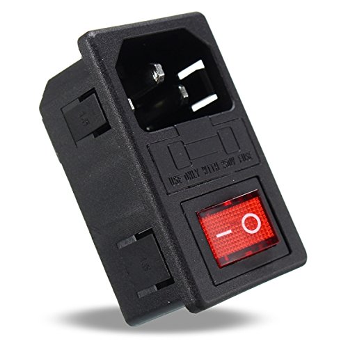 TuToy 250V 10A Ac 3 In 1 Fuse Power Supply Connector Rocker Switch von TuToy