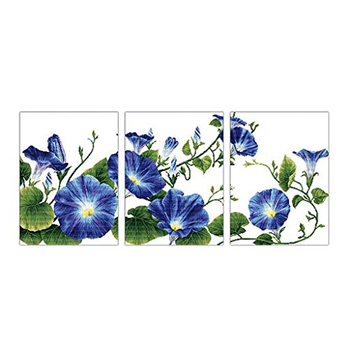 Tubayia Kreuzstich Vorgedruckt Set Stickpackung Blau Blumen Stickbilder Stickset für DIY Handwerk Wanddeko von Tubayia