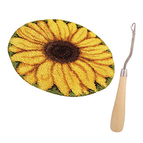 Tubayia Sonnenblumen Knüpfteppich Formteppich Knüpfen Teppich Latch Hook Kit für DIY Handwerk von Tubayia