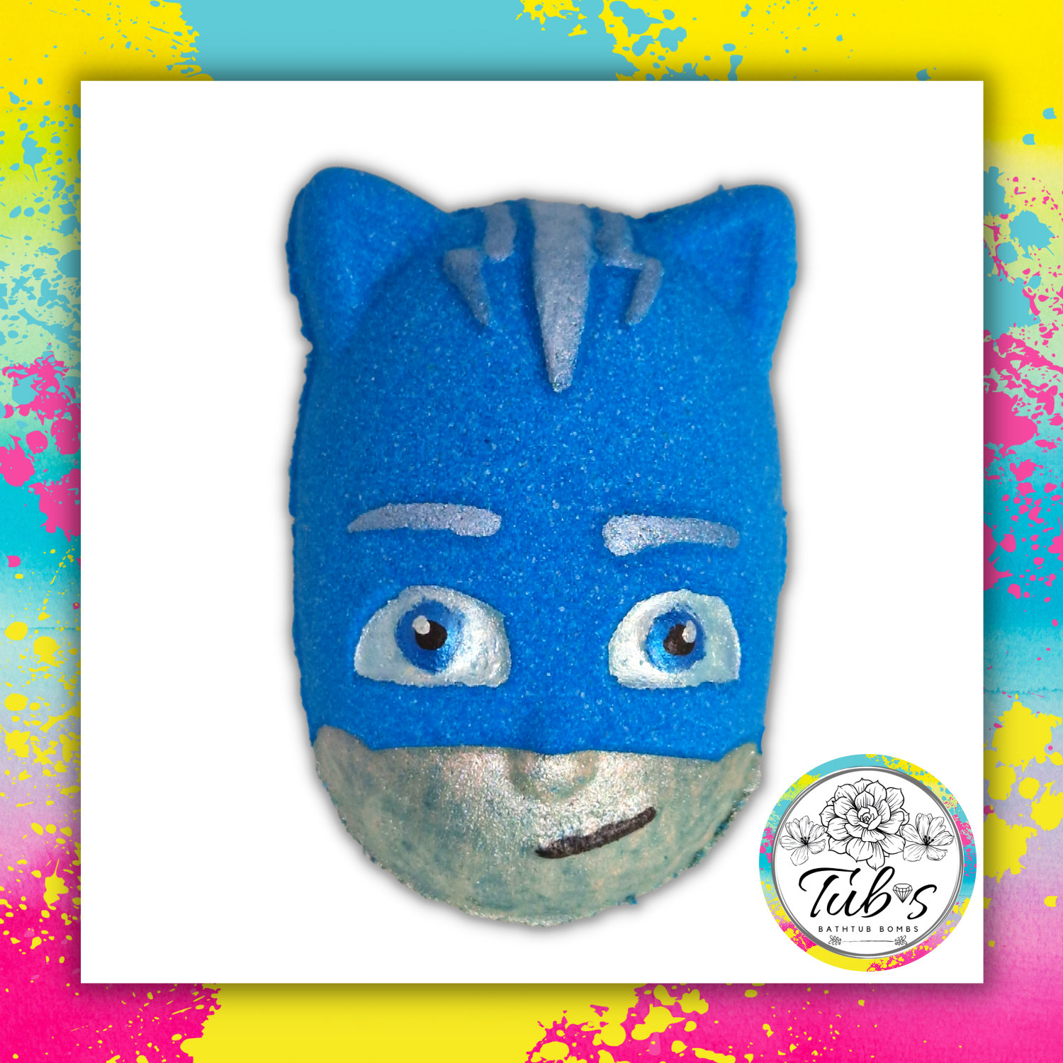 Cat Boy Badebombe - Catboy Pj Masken Kinder Tv Serie Badezeit Fun Fizzer Bathfizzer Geschenk Handgemachter Niedlicher Charakter Geburtstag von Tubsbathbombs