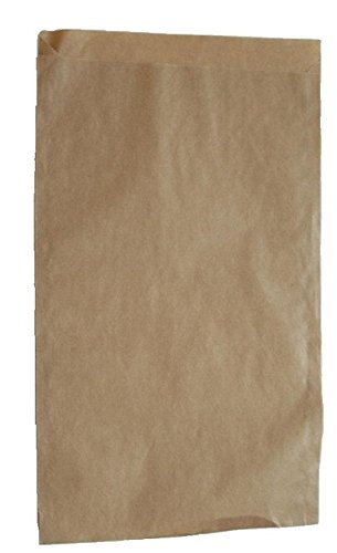 Papiertüten braun flach 14,5x23cm (300St.) von BLÜHKING® von Tütenversand