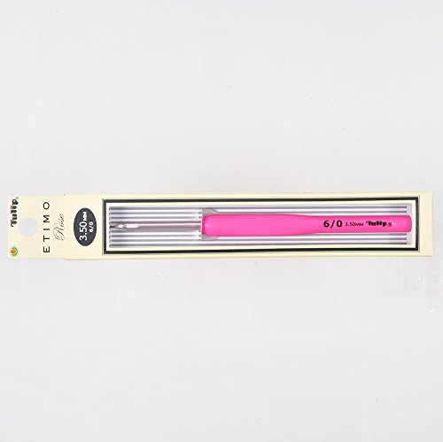 3.5mm TULIP ETIMO ROSE Cushion Grip Pink Aluminium CROCHET HOOK TER-07e by Tulip von Tulip