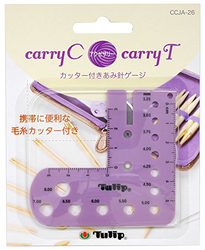 Tulip CTMM-26 Needle Gauge with Thread Cutter, Polycarbonat (PC), Purple, Einheitsgröße von Tulip