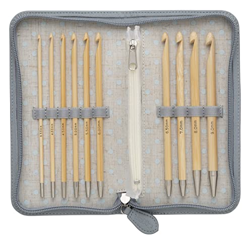 Tulip CarryT Interchangeable Bamboo Tunisian Hook Set-Sizes E4 To M13 von Tulip