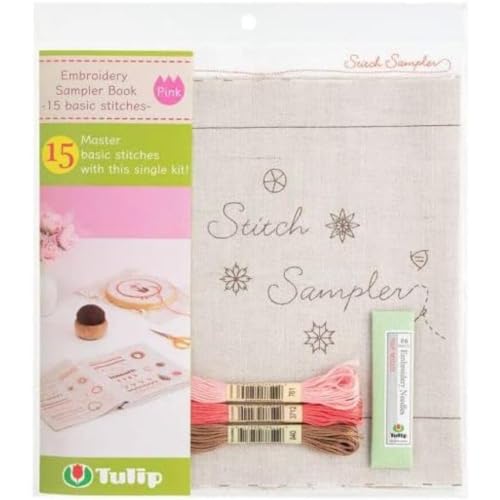 Tulip EK-101E Embroidery Sampler Book, Stoff, Ecru, One Size von Tulip