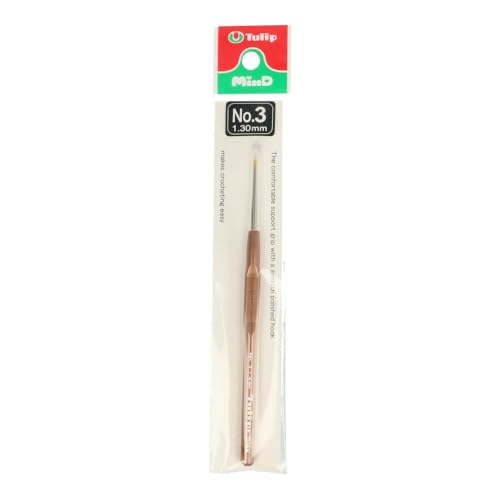 Tulip TA-1043E Crochet Hook, Legierter Stahl, Brown, Silver, 3 von Tulip