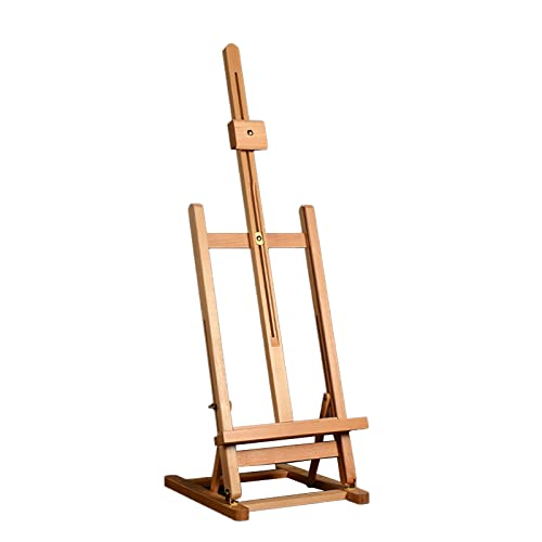 Staffeleiständer zum Malen, H-Rahmen, Holz-Staffeleien für den Schreibtisch, Tisch- und bodenstehende Kunststaffeleien (B 29 x 32 x 62 cm) von Tumblre