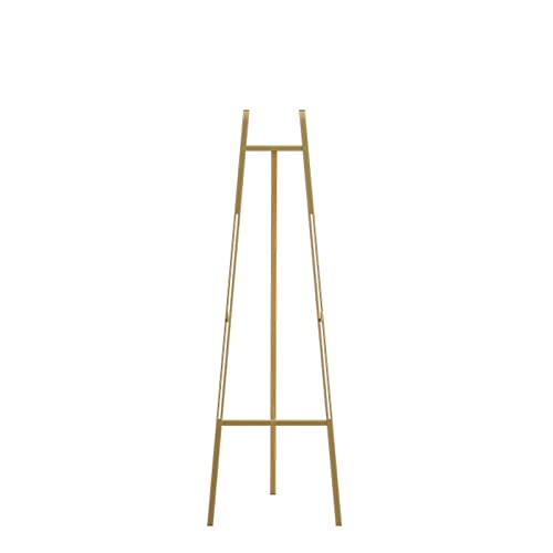 Zusammenklappbare Dreibeinstaffelei, hoher Staffeleiständer zum Malen, leichte, verstellbare Metallstaffelei (Gold, 115 cm) von Tumblre