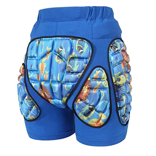 Tumnea Kinder Gepolsterte Protektorhose 3D Gepolstert Protektorhose Atmungsaktive Hüftschutz Eva Pad Unterhose Kurz Schutzhose Ski Skifahren Skateboard Snowboard von Tumnea