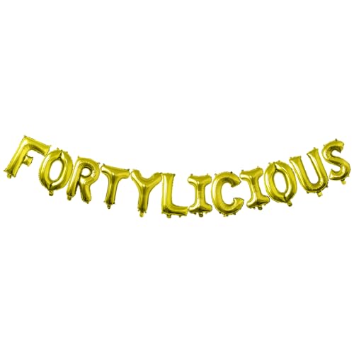 Tuoyi 40,6 cm großes, goldenes Ballon-Banner, 3D-Buchstabe, Aluminiumfolie, aufblasbarer Buchstaben-Ballonschild, Party-Dekorationen und Veranstaltungszubehör von Tuoyi