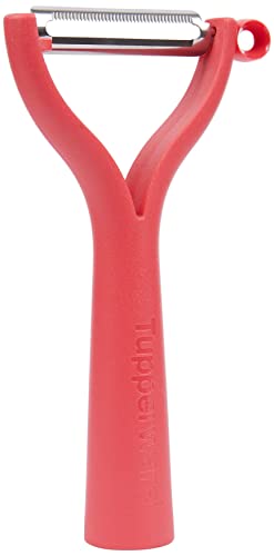 TUPPERWARE D119 Universalschäler Schäler rot Sparschäler Spargel, 14 cm von Tupperware