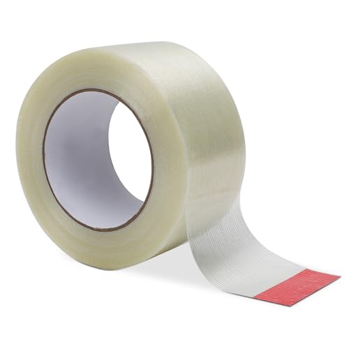 Tutamaz Panzertape 60 mm x 50 M, 1 Rollen Starkes Klebeband für Pakete Verpackungen Gewebeband zum Reparieren Befestigen Bündeln Verstärken Abdichten von Tutamaz