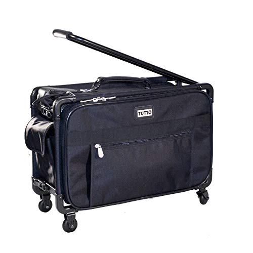 Tutto 9228XXL-BLK Nähmaschinentasche auf Rollen, Schwarz, 71.12 cm von Tutto