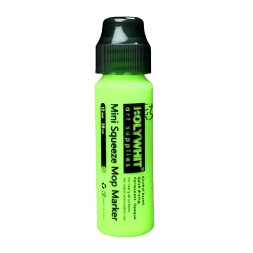 Tuxxjzm Graffiti-Marker, Mop-Graffiti-Marker | Hervorhebender Acrylfarbenmarker 12 mm/20 ml | Fluoreszierender Signaturstift, schnell trocknendes Graffiti-Zubehör für Metall, Glas, Papier von Tuxxjzm