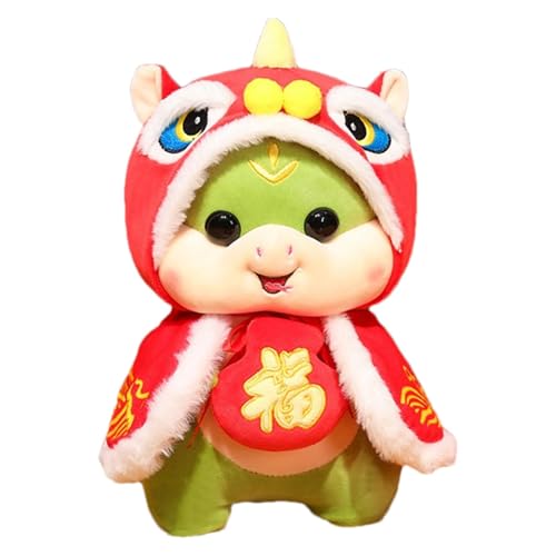 Tuxxjzm Schlangen-Maskottchen-Plüschtiere, Chinesisches Schlangen-Maskottchen aus Plüsch - Traditionelle chinesische Maskottchen-Kuschelschlangenpuppe | Chinesisches Neujahrs-Plüschtier, weiches von Tuxxjzm