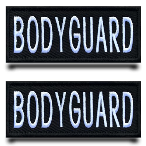 2 Stück "Body Guard"-Patch, lustiges Emblem, bestickter Verschluss, Klettverschluss, taktische Militär-Patches für Kleidung, Jeans, Mützen, Taschen, Hüte, Rucksäcke, Jacken, Westen von Tuyatezhi